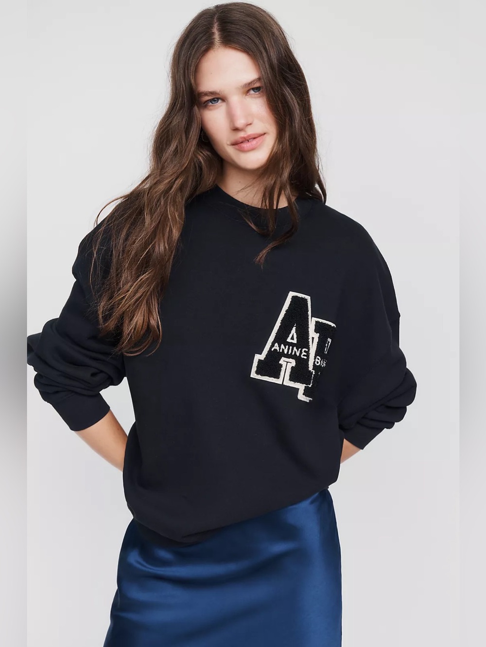 NWT Anine Bing Miles 100% Cotton Oversized Sweatshirt